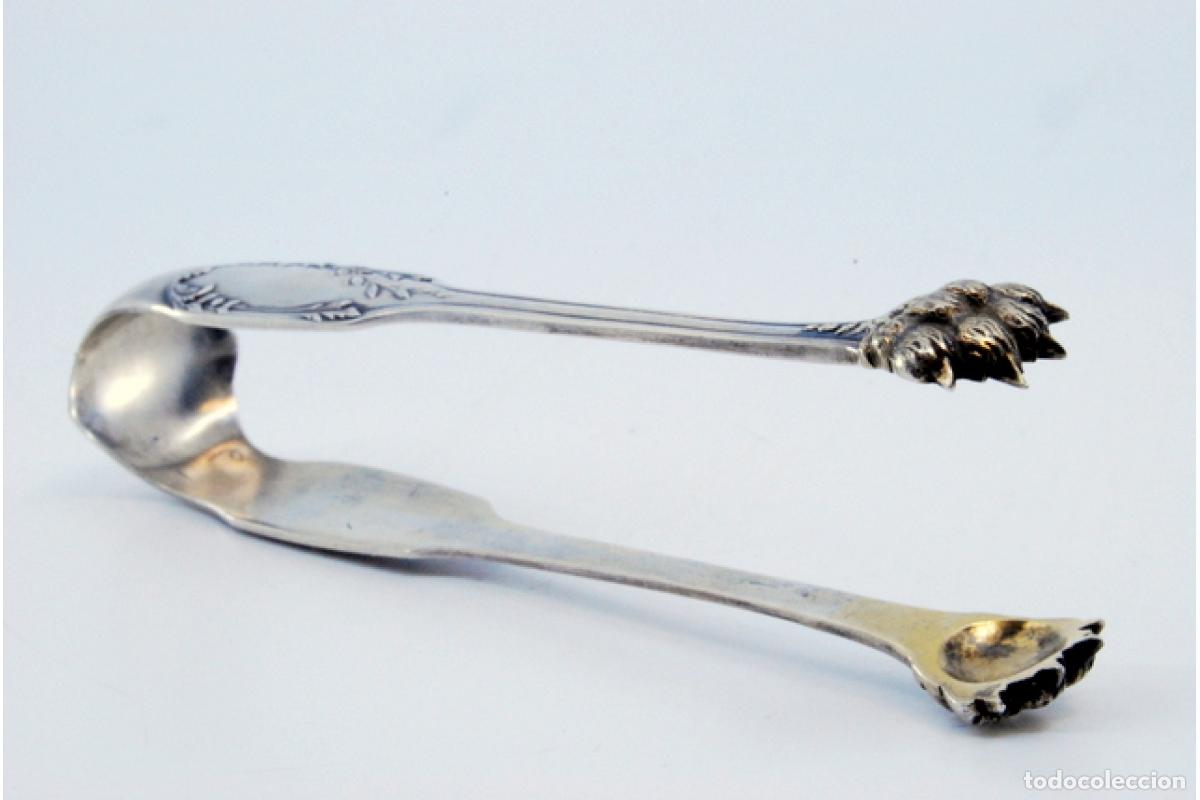 Antig&uuml;edades: Pinzas para hielo, en plata - Foto 5