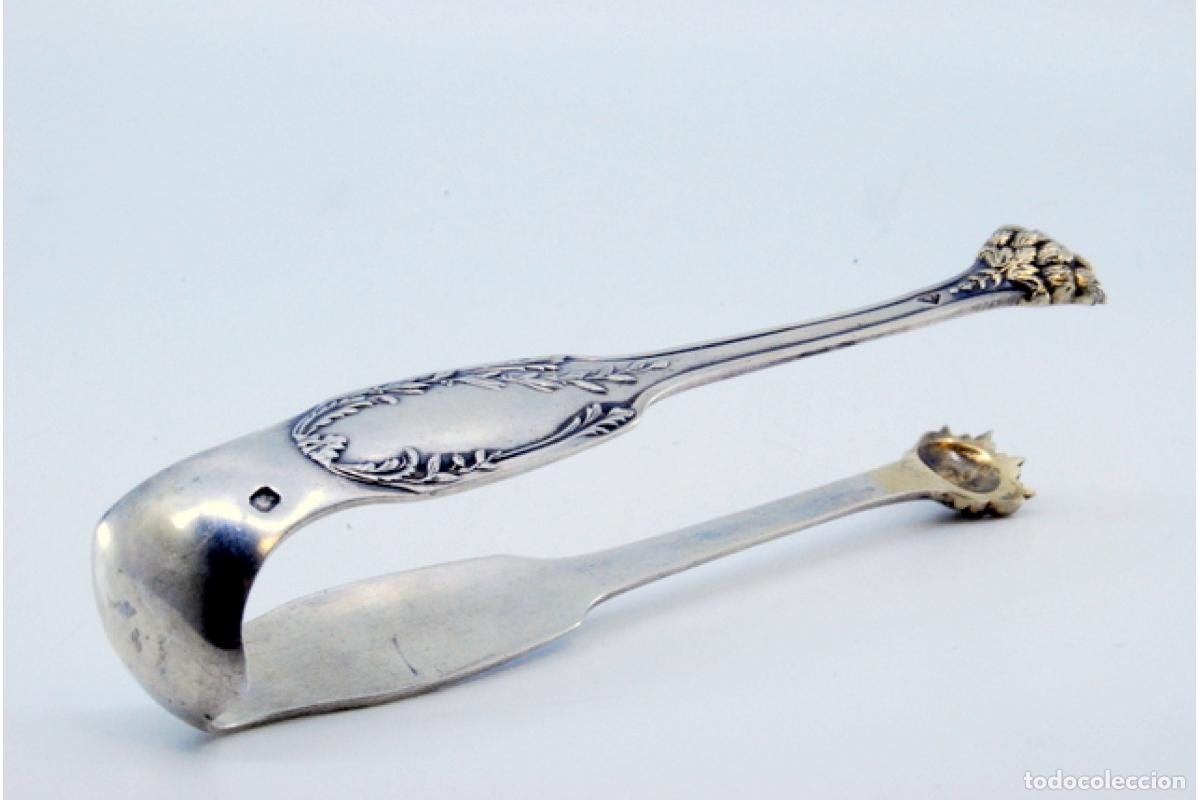 Antig&uuml;edades: Pinzas para hielo, en plata - Foto 6