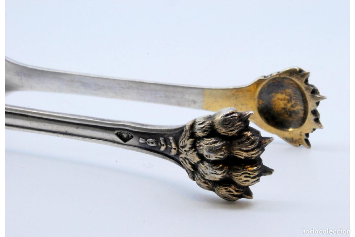 Antig&uuml;edades: Pinzas para hielo, en plata - Foto 8