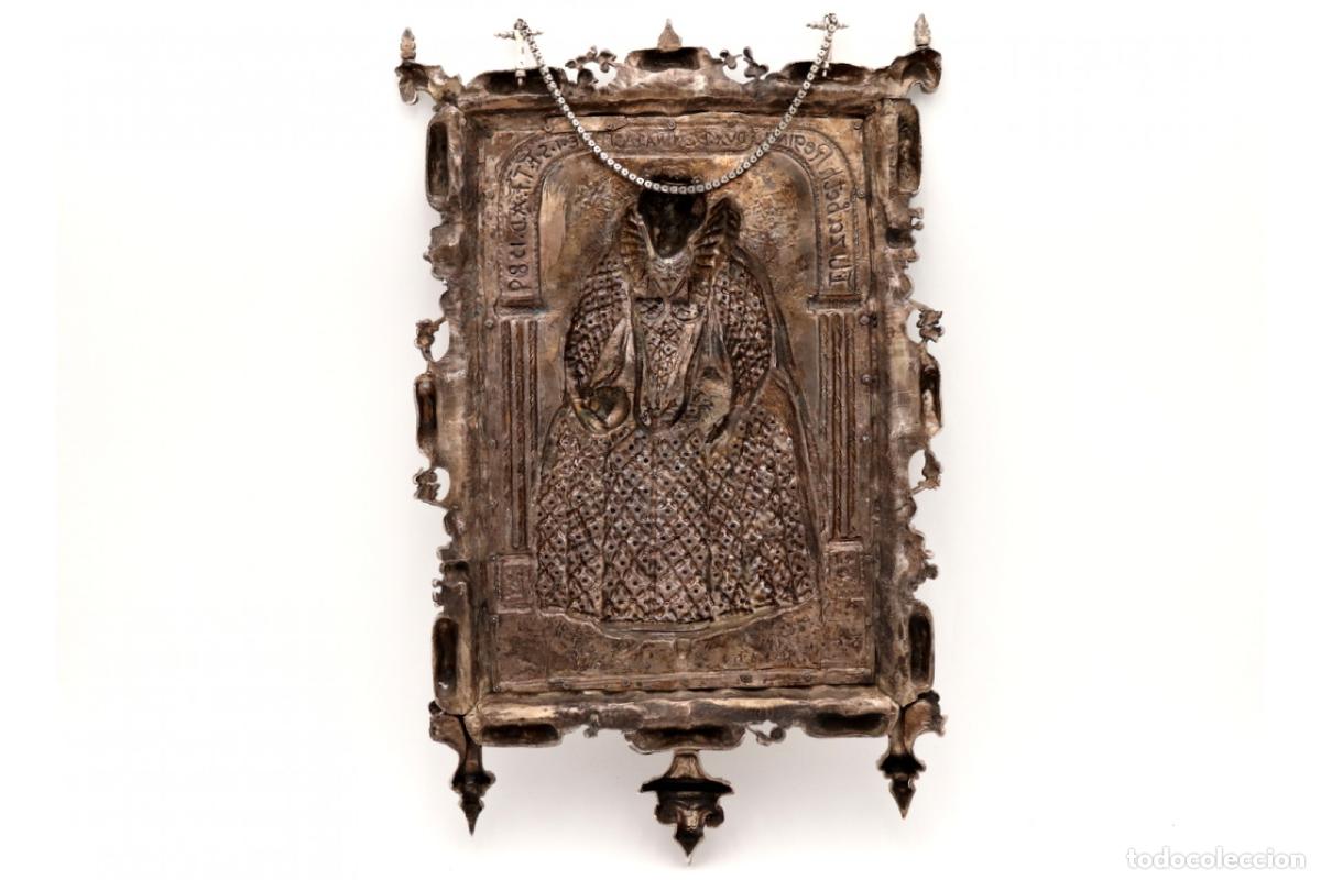 Antig&uuml;edades: Placa de plata - Reina Isabel I - Foto 2