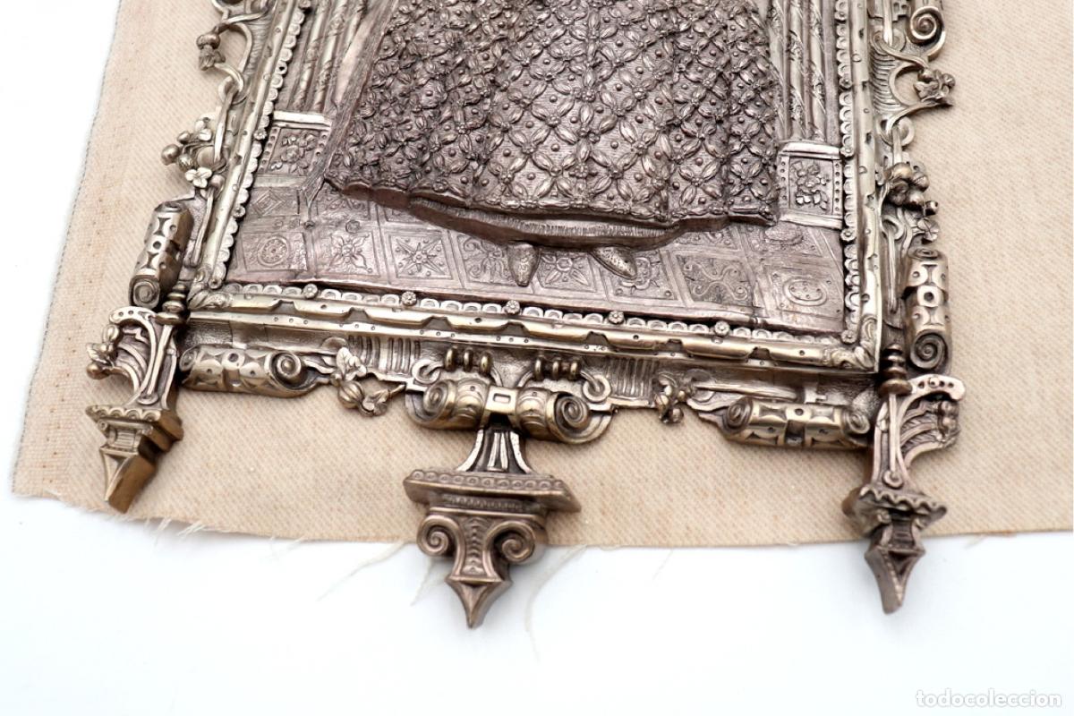 Antig&uuml;edades: Placa de plata - Reina Isabel I - Foto 5