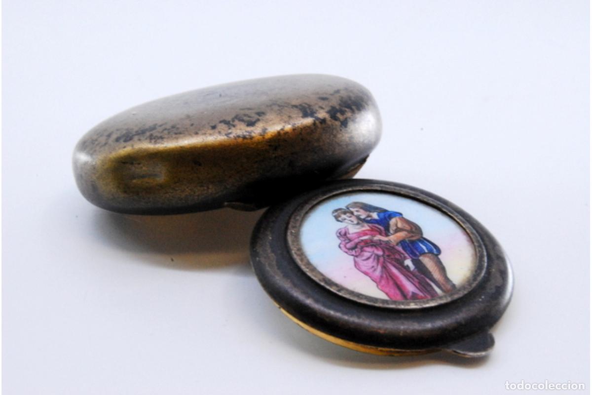 Antig&uuml;edades: Pastillero, en plata - Foto 2