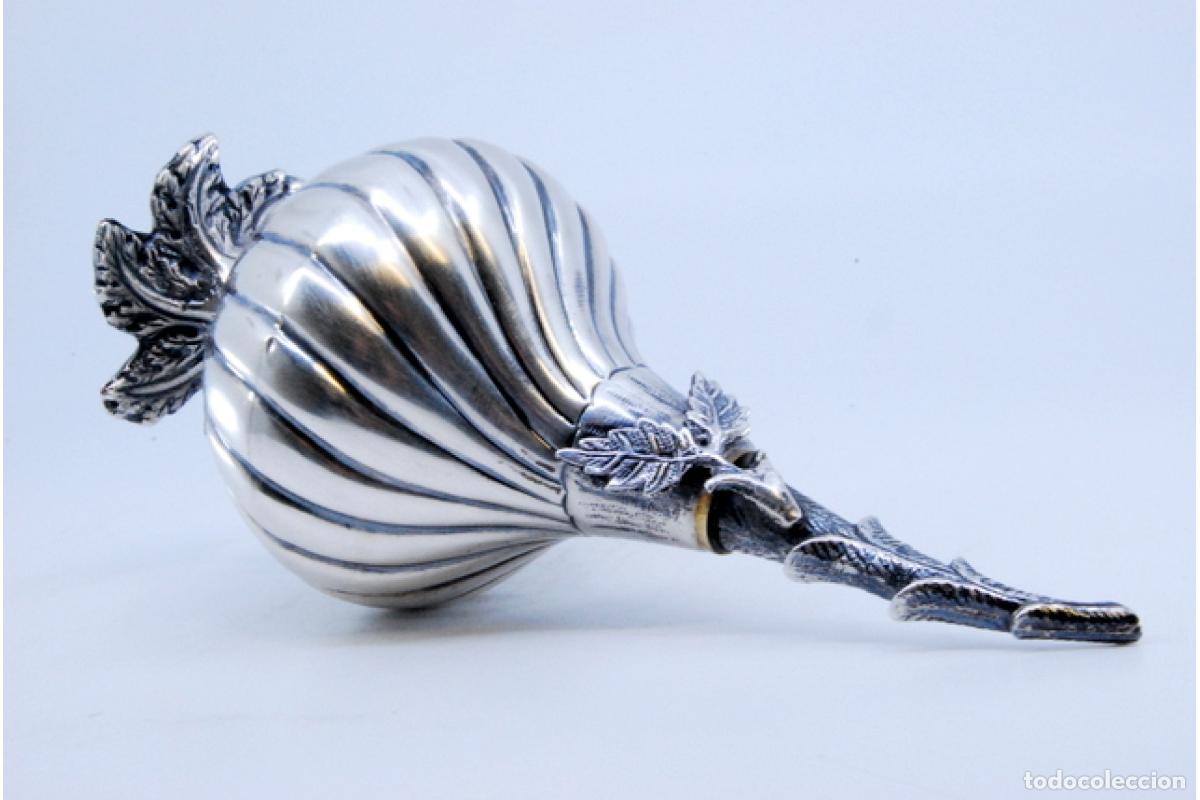 Antig&uuml;edades: Jarra de plata para agua de rosas. - Foto 3