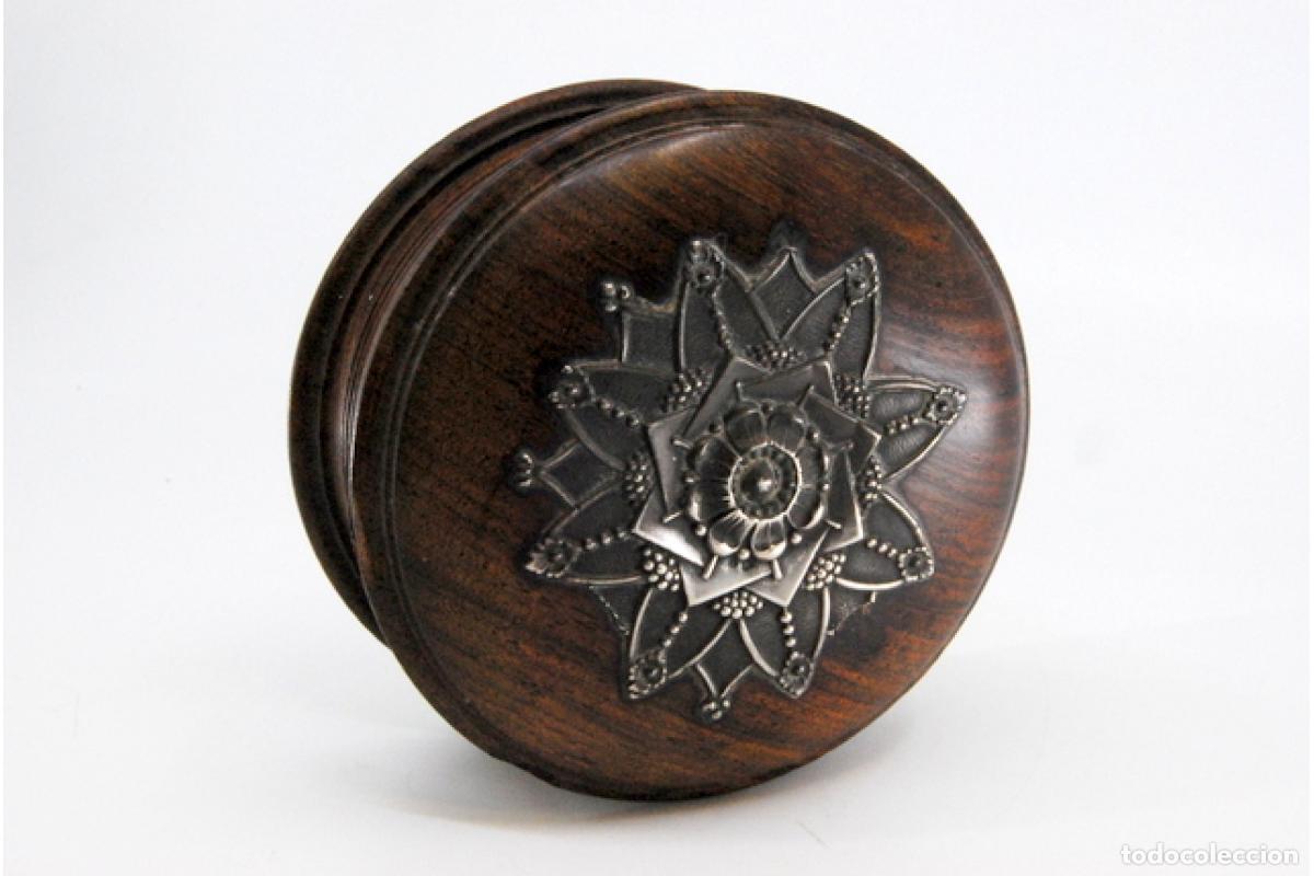 Antig&uuml;edades: Joyero, hecho de madera y plata. - Foto 8