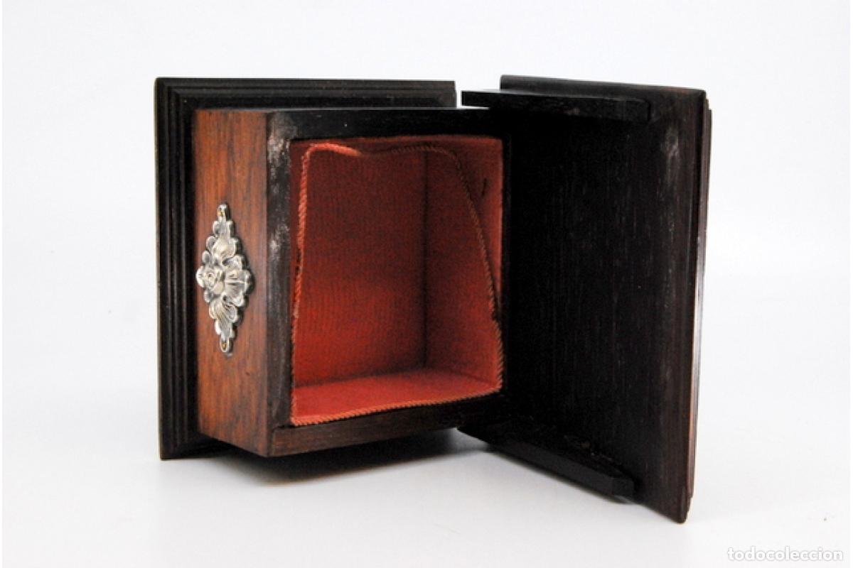 Antig&uuml;edades: Joyero, hecho de madera y plata. - Foto 6