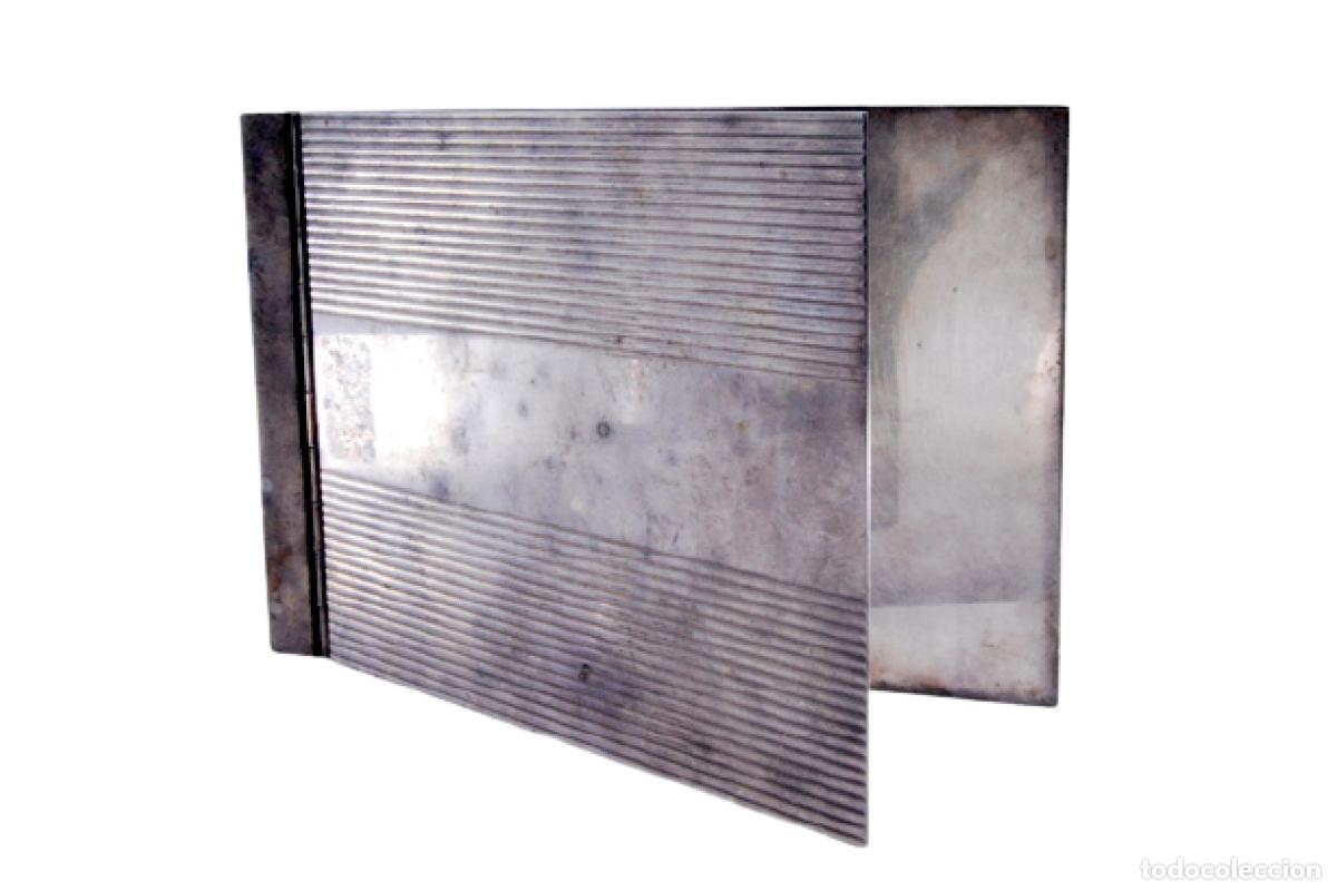 Antiques: Soporte de plata para agendas/cuadernos.