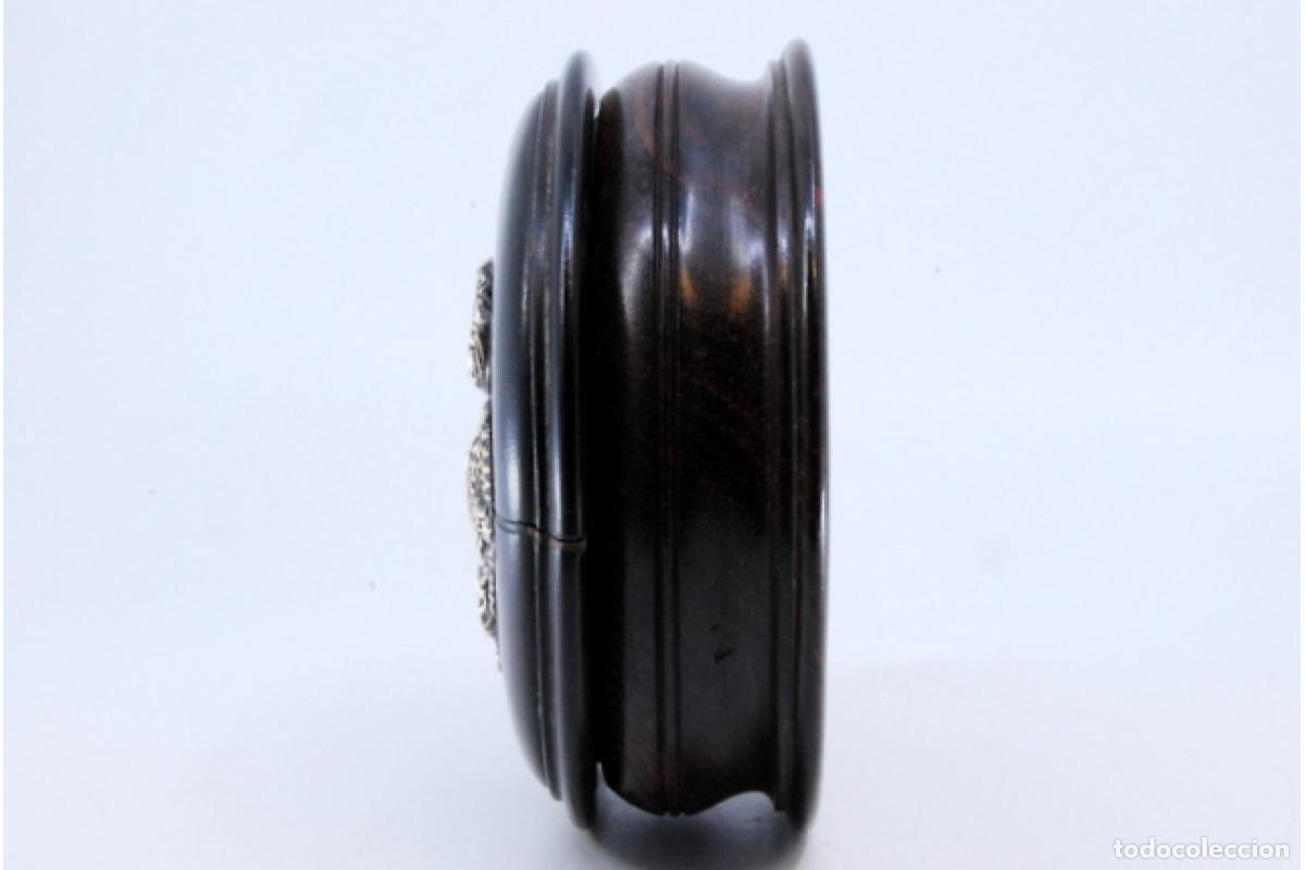 Antig&uuml;edades: Joyero, hecho de madera y plata. - Foto 3