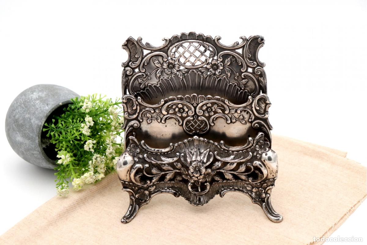 Antiques: Soporte para sobres de plata