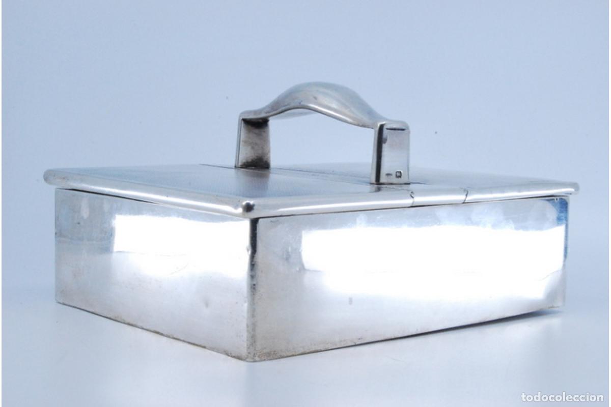 Antig&uuml;edades: Caja de tabaco, en plata - Foto 2