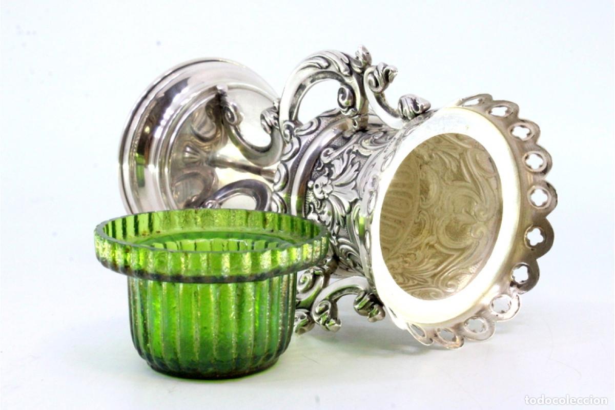 Antig&uuml;edades: Portavelas de plata para altar - Foto 6