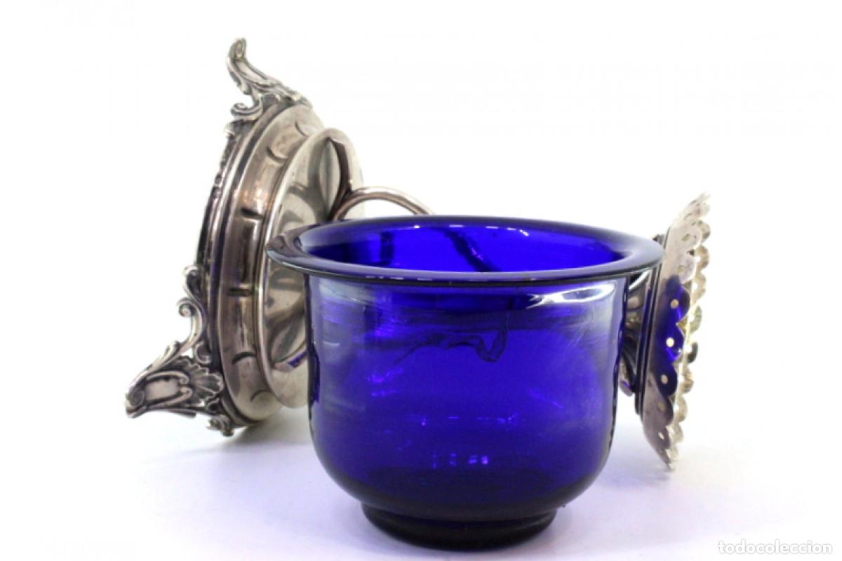 Antig&uuml;edades: Portavelas de plata para altar - Foto 4