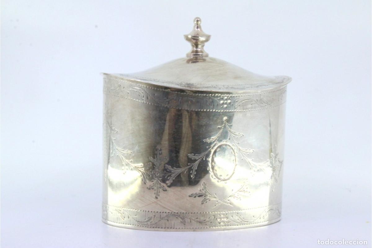 Antig&uuml;edades: Caja de t&eacute;, en plata - Foto 4