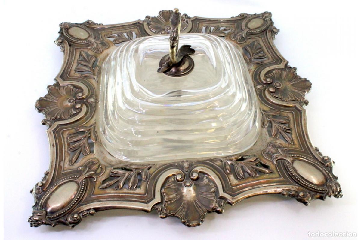 Antig&uuml;edades: plato de queso de plata - Foto 6
