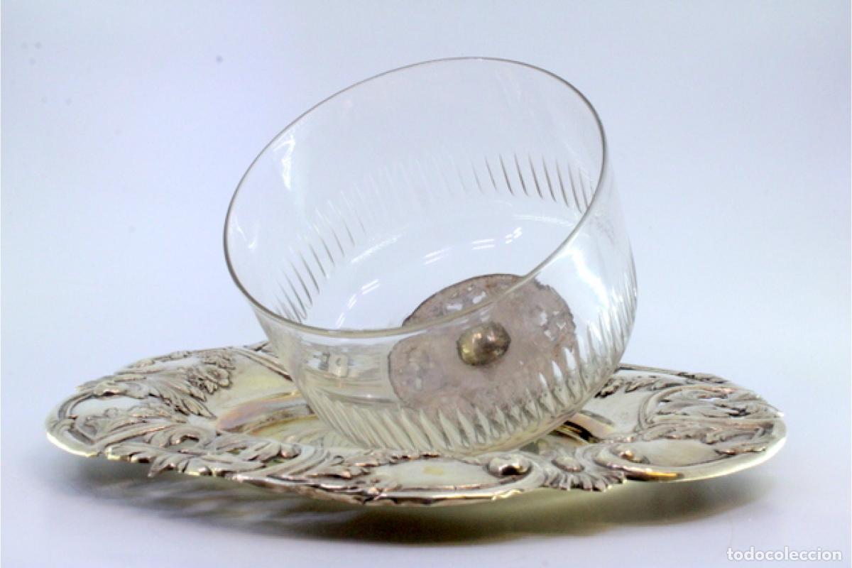 Antig&uuml;edades: plato de queso de plata - Foto 4