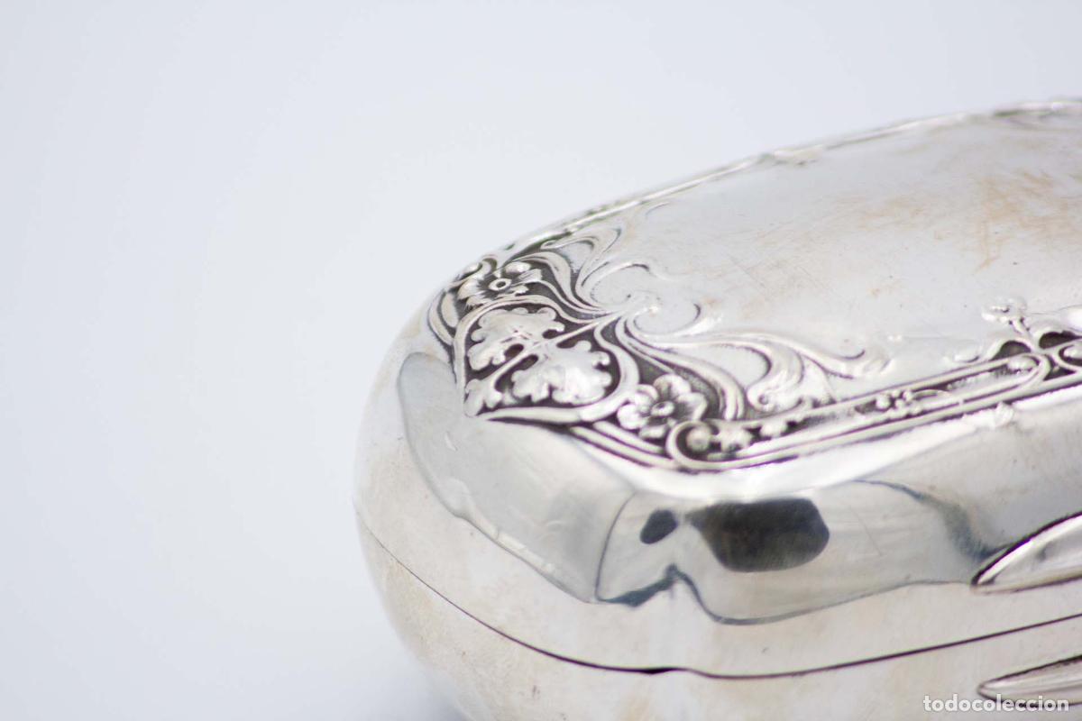 Antig&uuml;edades: jabonera de plata - Foto 4
