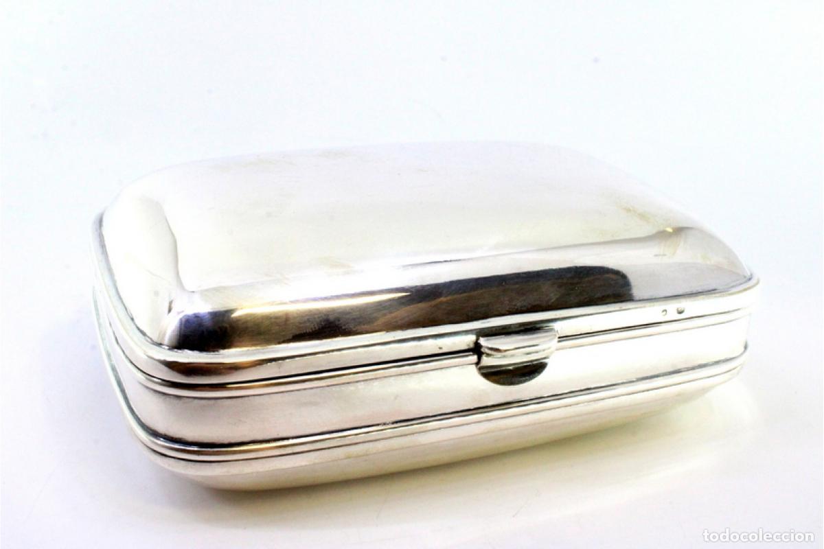 Antig&uuml;edades: jabonera de plata - Foto 3