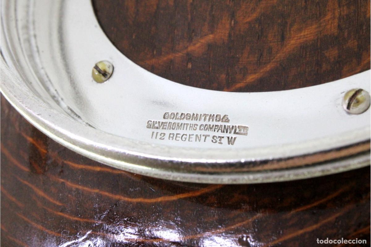 Antig&uuml;edades: ensaladera de madera y plata - Foto 6