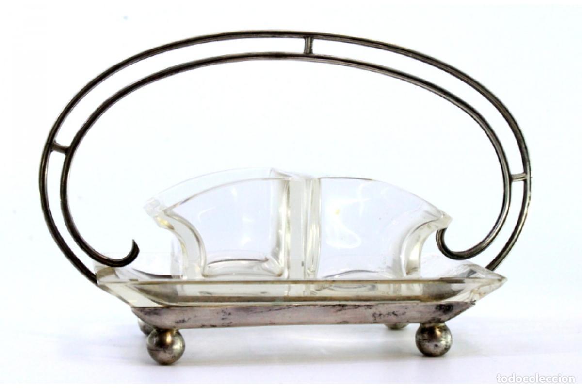 Antig&uuml;edades: Salero y pimentero, de plata. - Foto 2
