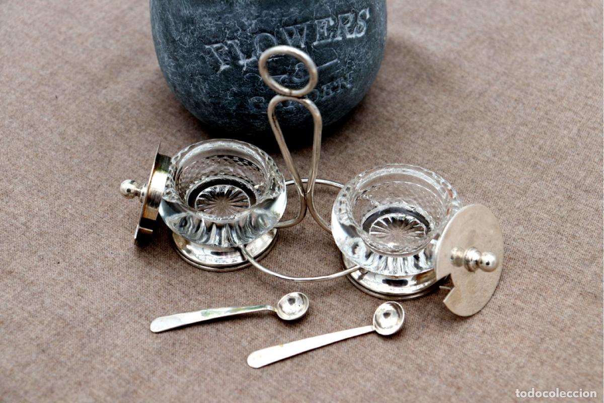 Antig&uuml;edades: Salero y pimentero, de plata. - Foto 2
