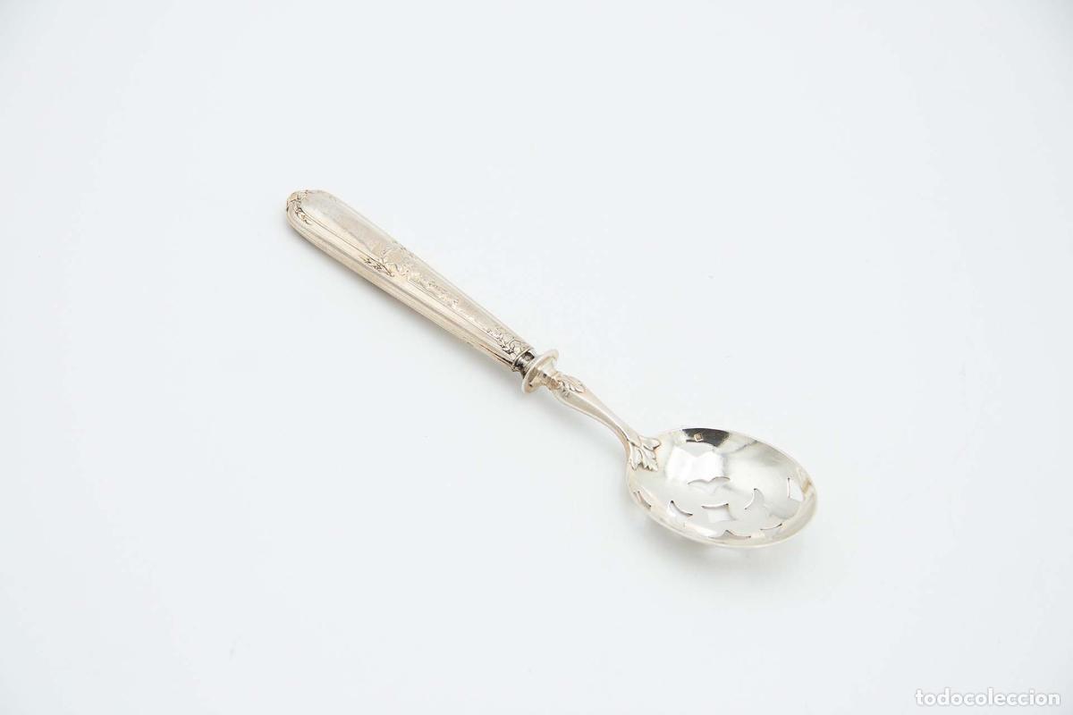 Antig&uuml;edades: Juego de cubiertos de plata para el postre. - Foto 4