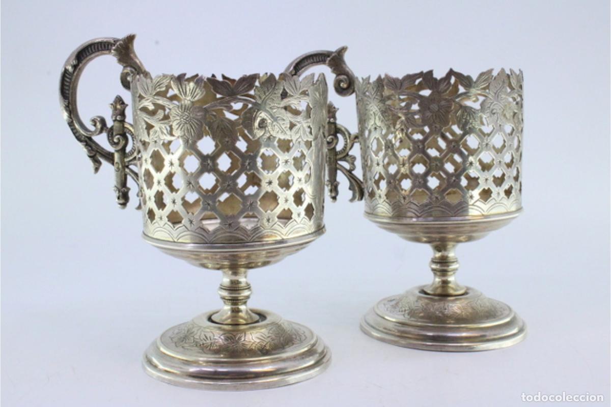 Antig&uuml;edades: Portavasos de plata - Foto 6