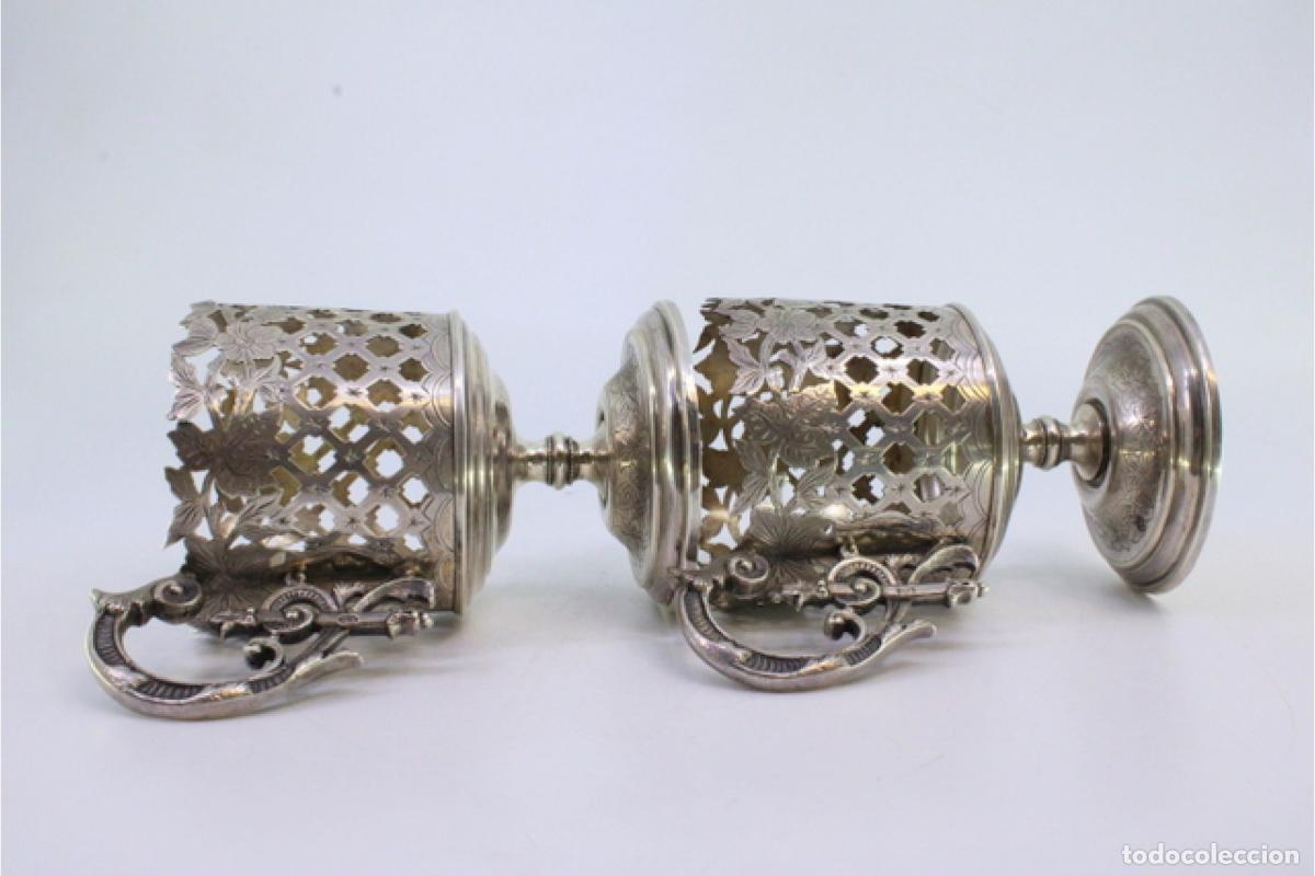 Antig&uuml;edades: Portavasos de plata - Foto 7