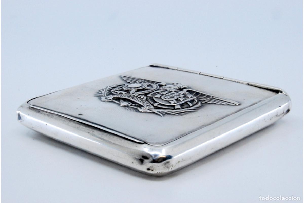 Antig&uuml;edades: Caja de cigarrillos, en plata - Foto 5
