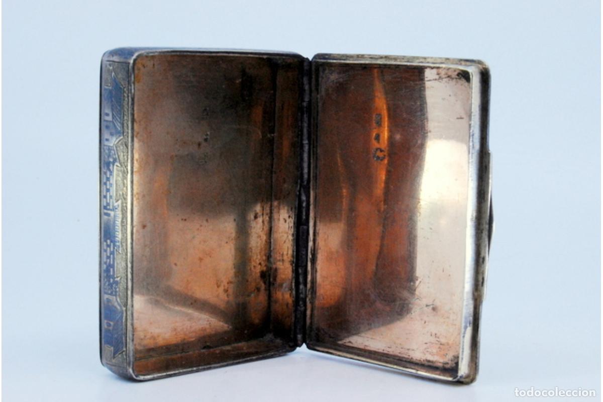 Antig&uuml;edades: Tabaquera, en plata - Foto 4