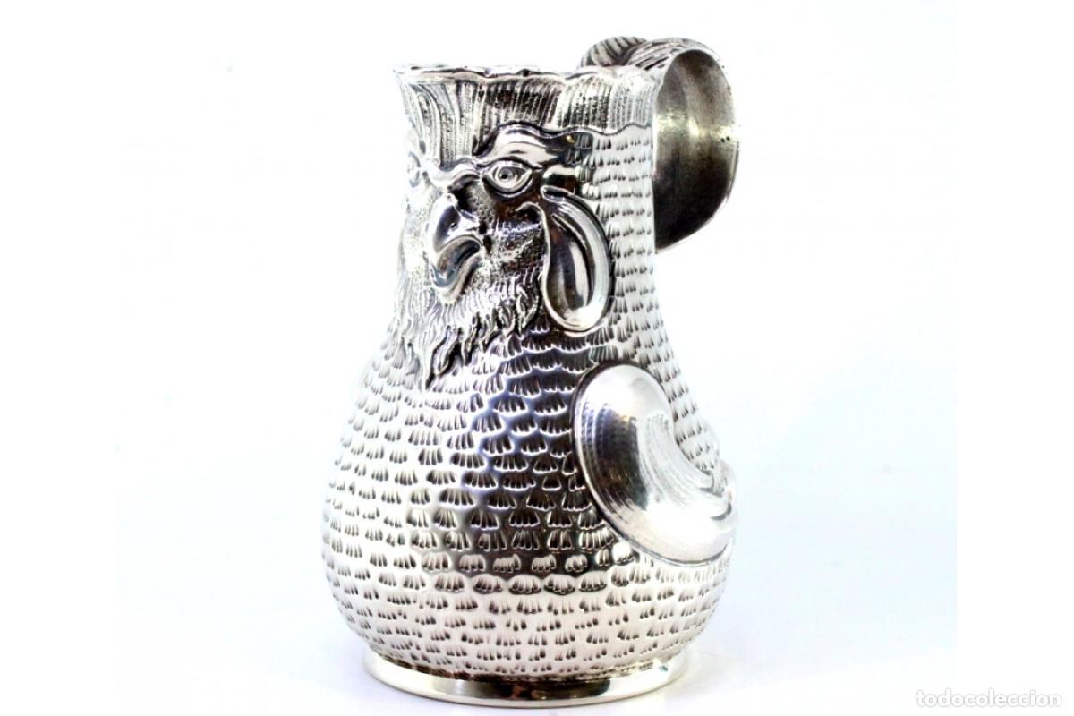 Antig&uuml;edades: Jarra de vino de plata - Foto 3