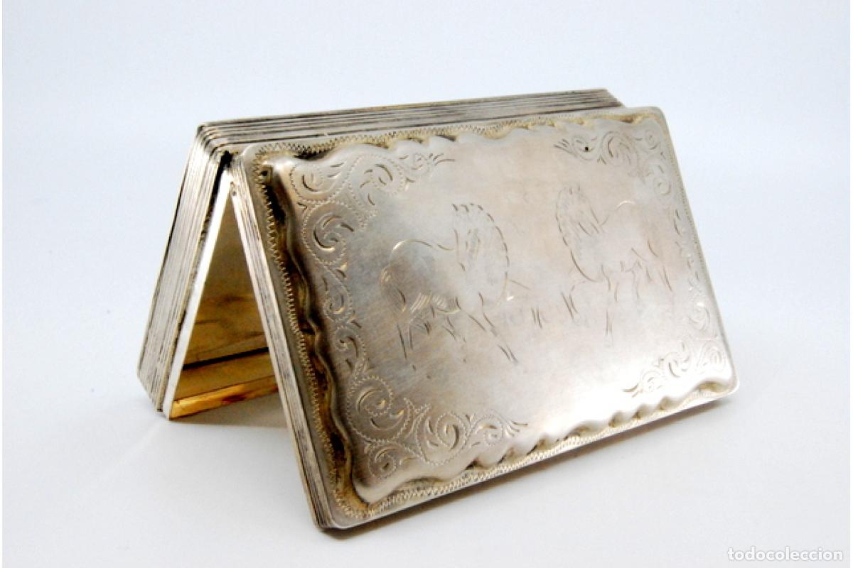 Antig&uuml;edades: Caja de tabaco, en plata - Foto 2