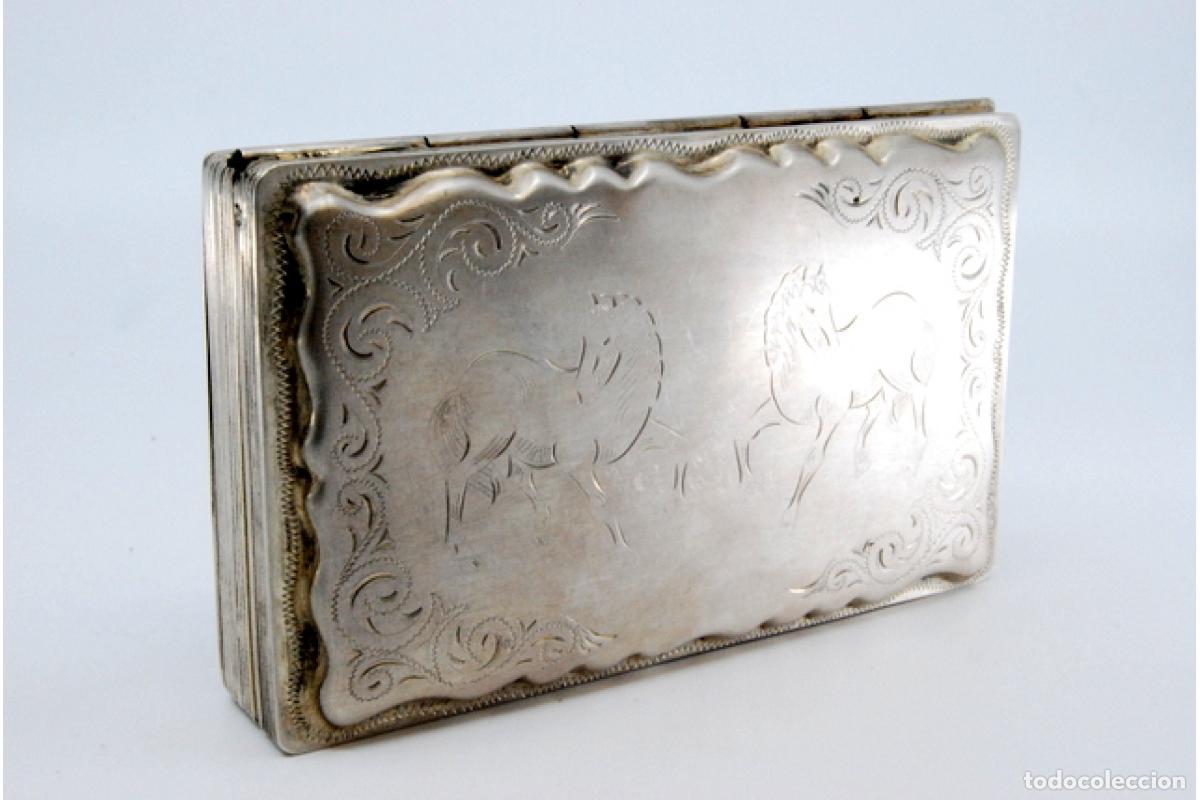 Antig&uuml;edades: Caja de tabaco, en plata - Foto 7