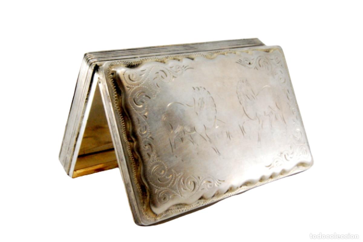 Antig&uuml;edades: Caja de tabaco, en plata - Foto 1
