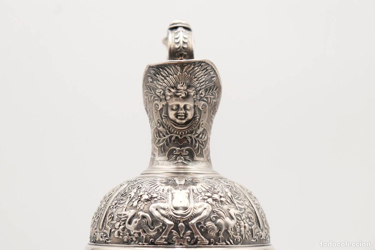 Antig&uuml;edades: Jarra de vino de plata - Foto 4