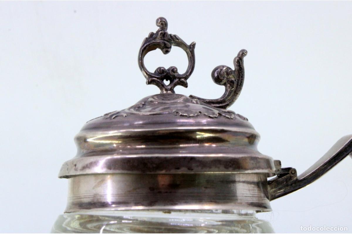 Antig&uuml;edades: Jarra de vino de plata - Foto 5
