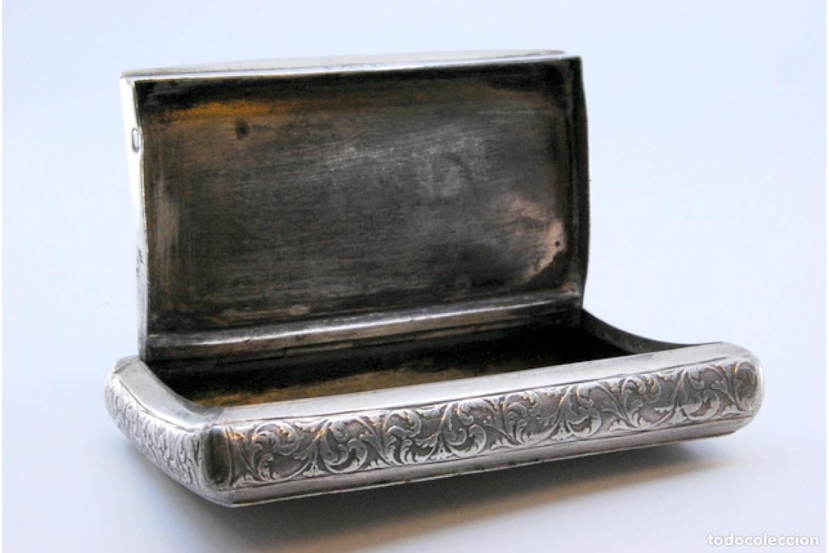Antig&uuml;edades: Tabaquera, en plata - Foto 4