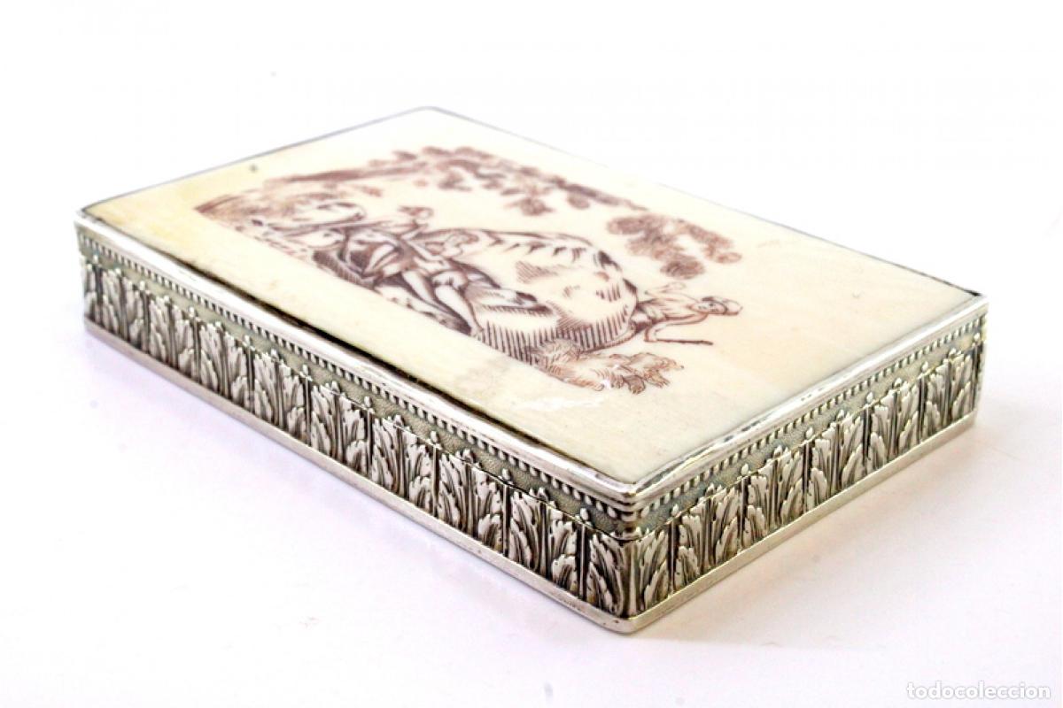 Antig&uuml;edades: Caja de tabaco, en plata - Foto 6