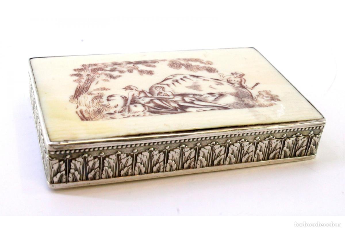 Antig&uuml;edades: Caja de tabaco, en plata - Foto 7