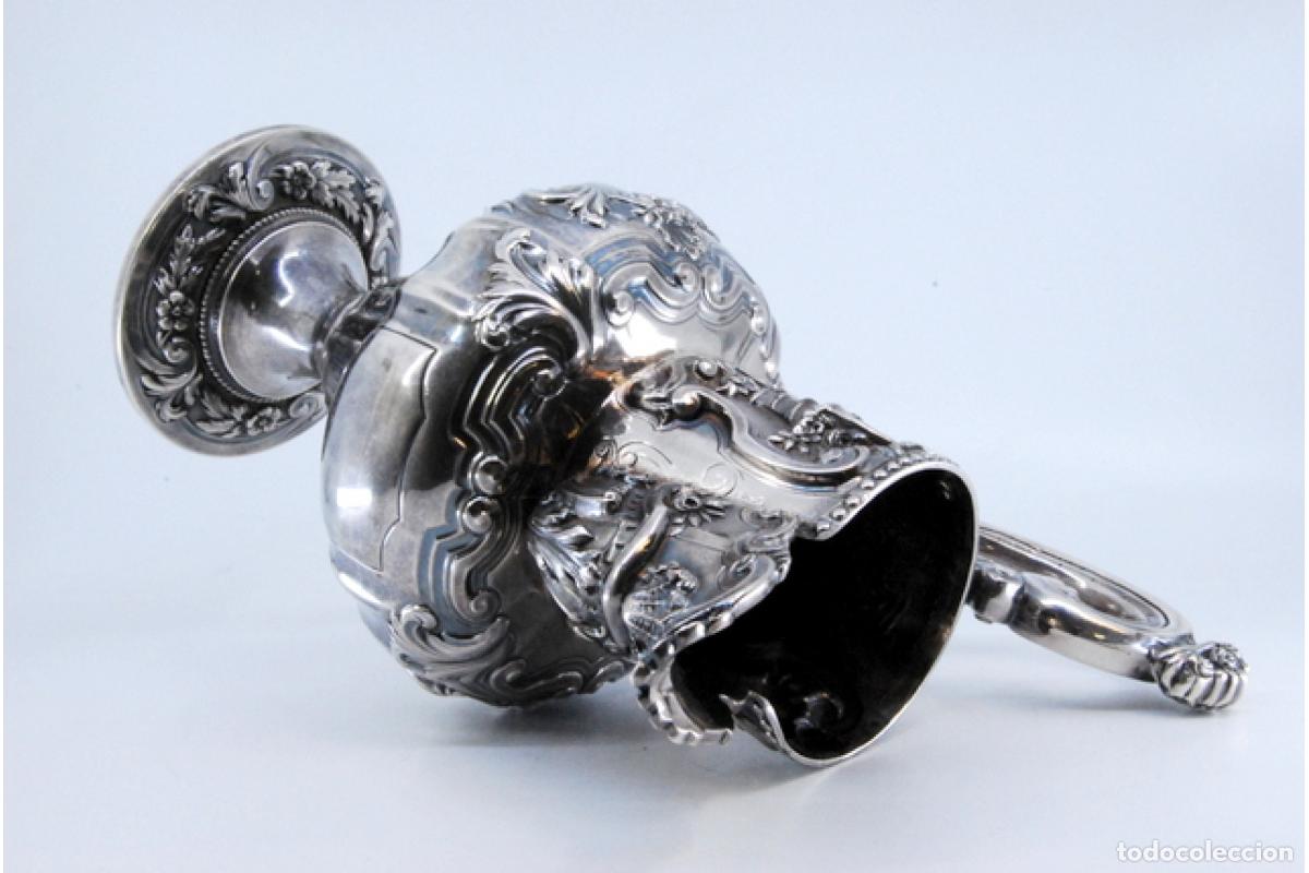 Antig&uuml;edades: Jarra de vino de plata - Foto 7