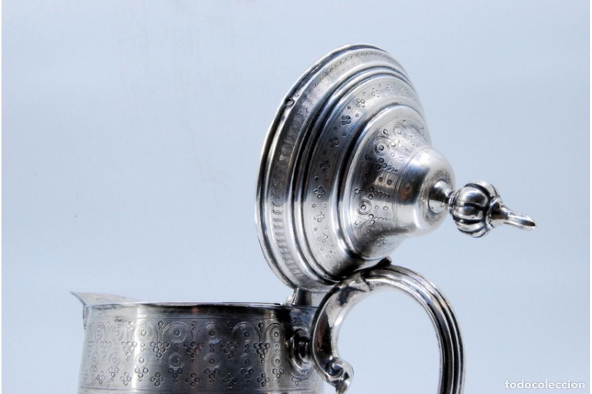 Antig&uuml;edades: Jarra de vino de plata - Foto 8