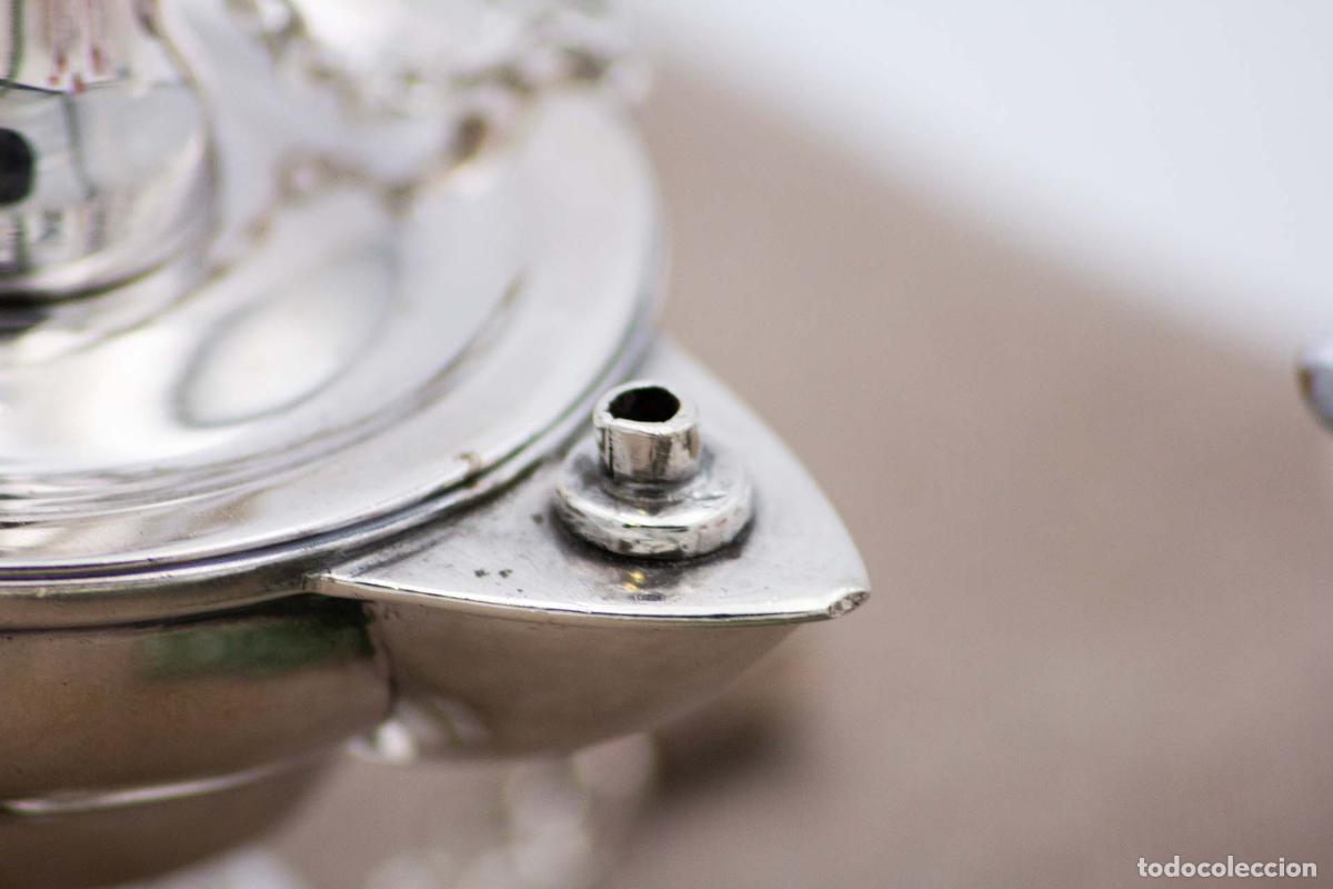 Antig&uuml;edades: L&aacute;mpara de plata - Foto 4