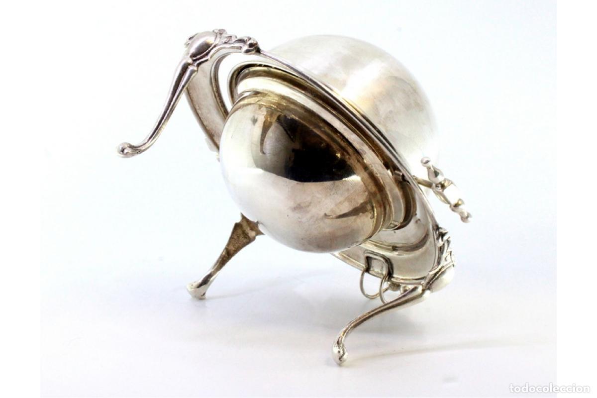 Antig&uuml;edades: Copa de caviar de plata - Foto 3