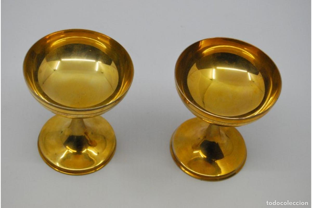 Antig&uuml;edades: Copas de champ&aacute;n de plata ba&ntilde;adas en oro - Foto 3