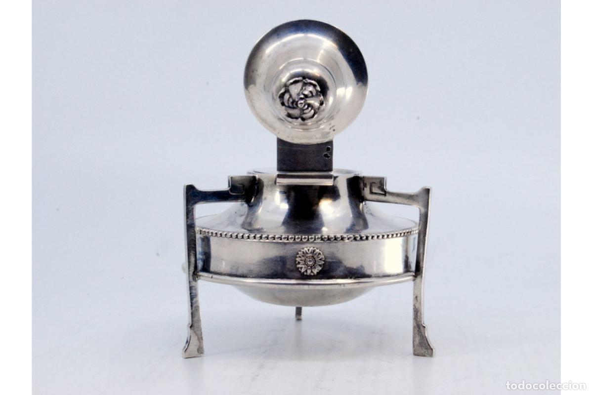 Antig&uuml;edades: L&aacute;mpara de plata - Foto 7