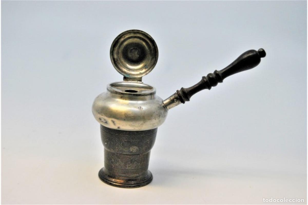Antig&uuml;edades: L&aacute;mpara de plata - Foto 5