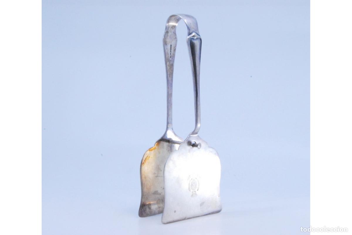 Antig&uuml;edades: Pinzas de plata para ensalada o pan. - Foto 4