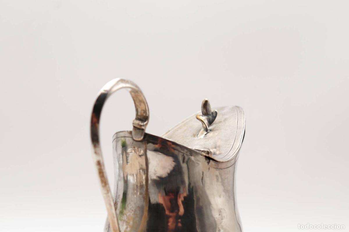 Antig&uuml;edades: jarra de leche de plata - Foto 3