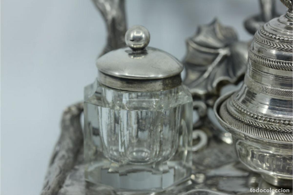 Antig&uuml;edades: tintero de plata - Foto 2