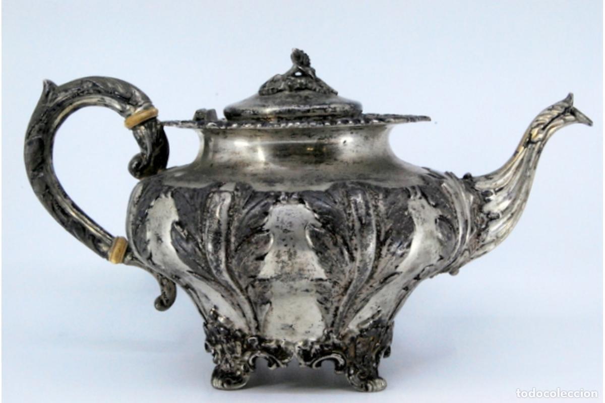 Antig&uuml;edades: tetera de plata - Foto 2