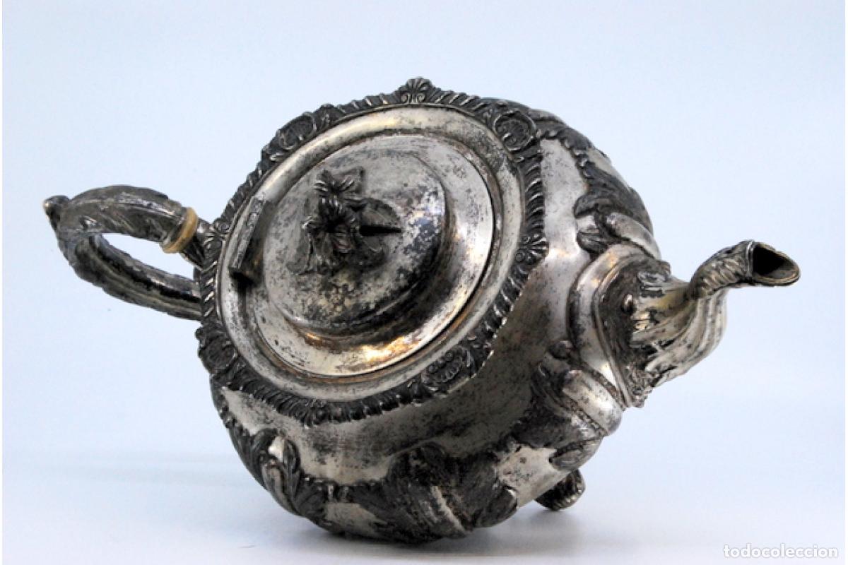 Antig&uuml;edades: tetera de plata - Foto 4