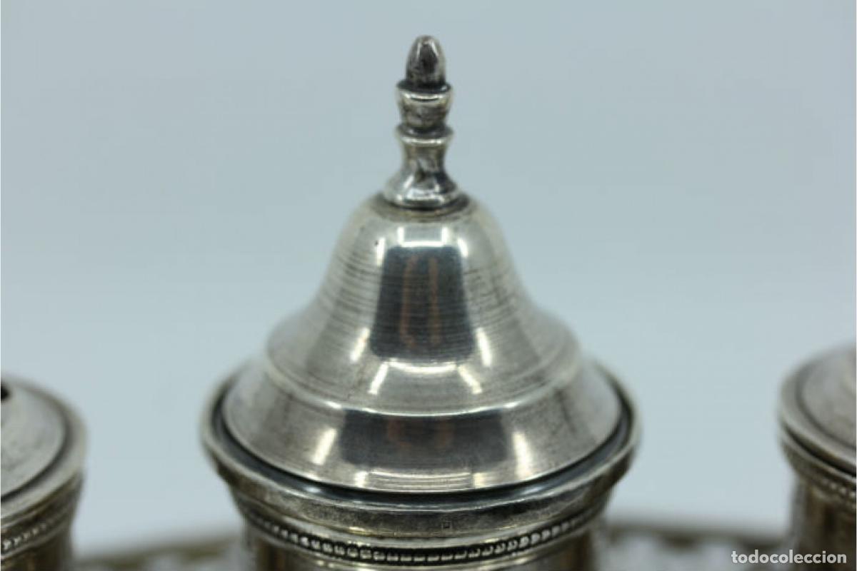 Antig&uuml;edades: tintero de plata - Foto 6